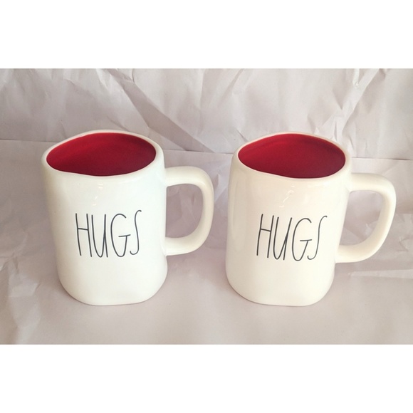 Rae Dunn  HUGS Coffee Mugs - Picture 1 of 2